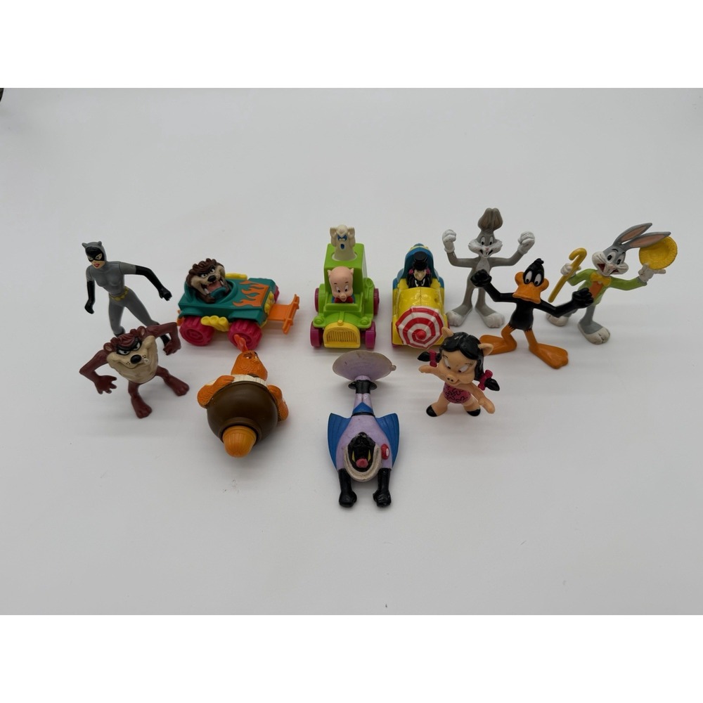 Vintage Lot of 11 McDonalds Warner Bros Toys Looney Tunes Tiny Toons 80s/90s
